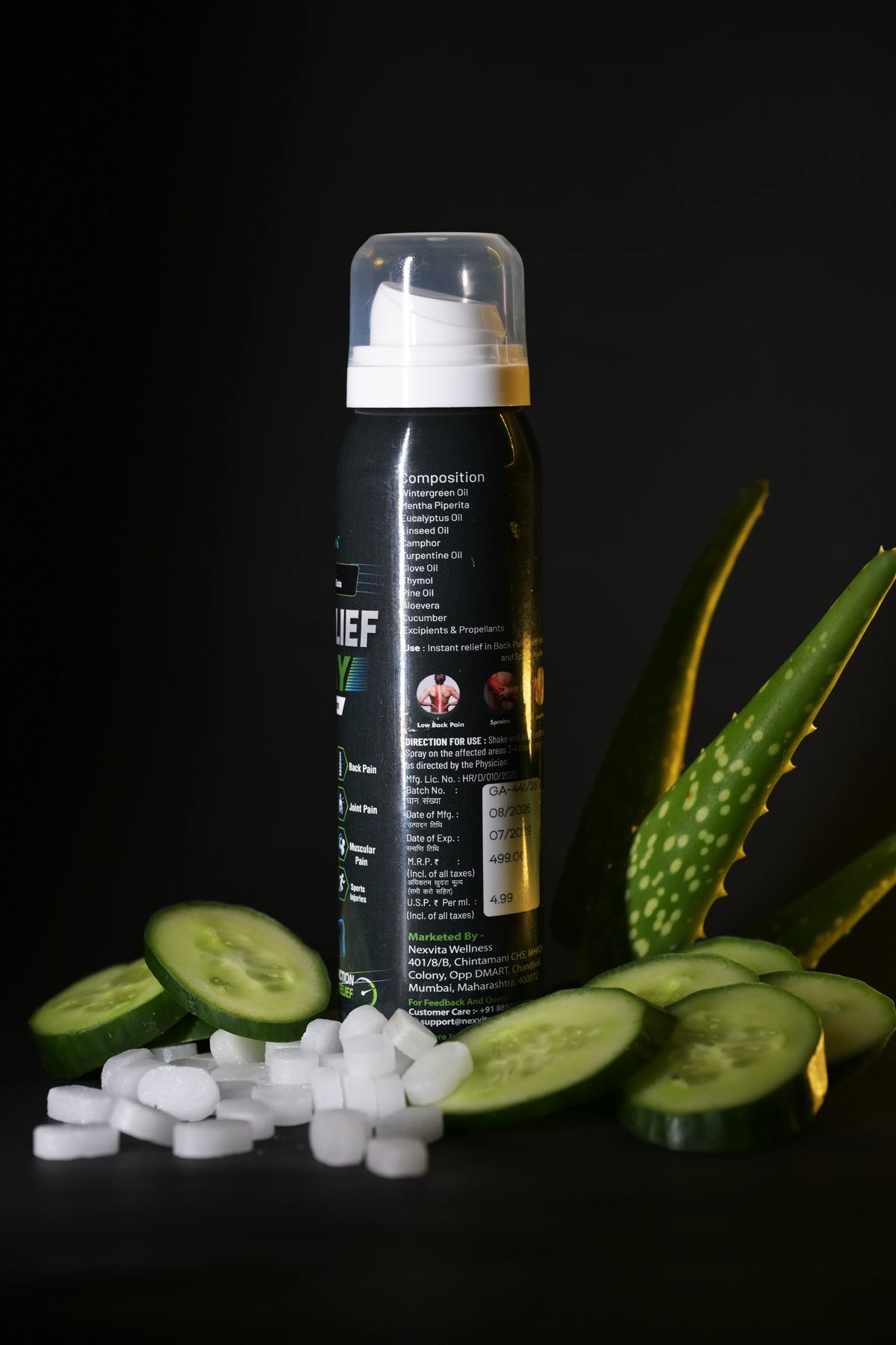 NexRecava Pain Relief Spray