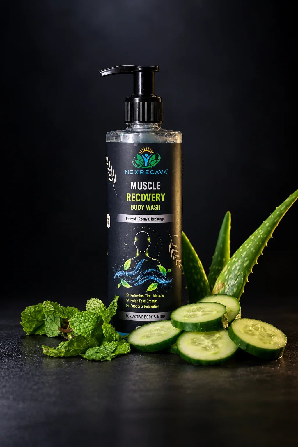 NexRecava Muscle Recovery Body Wash